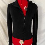 Delia's Vintage Y2K Off Center Zip-Up Cardigan size L Photo 3