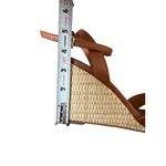 J. McLaughlin J MACLAUGHLIN Tan Leather Esapdrilles Sandals Wedges Size 6.5 Photo 7