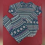 Cuddl Duds Blue and Pink Pajama Set Intimates Sleepwear Photo 0