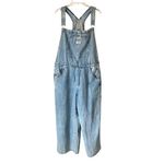 Levi's Levi’s Apron Women's Light Blue Denim Drawstring Overalls size Xl Photo 4