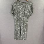 Boden Flutter Sleeve Jersey Dress In Pea Oriental Paradise Size 8P Green Photo 2