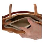 GUIA'S Medium Tan Leather Crossbody Bag Photo 6