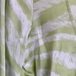Ganni NWT  Zebra Stripe Ruched Silk Blouse in Margarita Photo 10