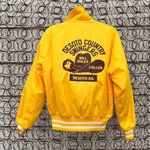 Vintage Square Dance Swingers Varsity Nylon Jacket Elaine De Soto Kansas Yellow Photo 1