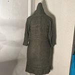 Sonoma Life+Style Olive Green Cable Knit Sweater M Cardigan Duster Fall Winter Photo 1