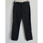 Athleta Wander Straight Pant Stretch Hiking Pockets Black Cinched Hem Women's 8 Photo 3