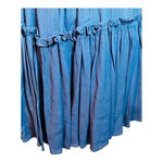 Hailey & Co. OFF THE SHOULDER TIERED BLUE FLOWY RAYON DRESS WOMEN'S SIZE LARGE Photo 2