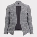 Torrid Black Plaid Houndstooth Cutaway Stretch Blazer Women’s Size 0 Large L Photo 8