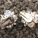 Amazing Vintage Aurora Borealis Crystal Beaded Clip On Earrings Photo 4