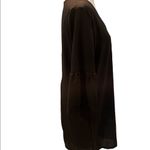 Belongsci Black 3/4 Bell Sleeve V-Neck Above the Knee Shift Dress Size Small Photo 5