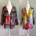 ETRO Reversible Silk Jacket Ethnic Tribal Floral XXL Neiman Marcus NEW $1005 Pink Photo 2