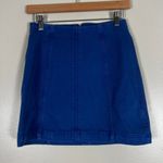 Free People Blue Modern Femme Denim Skirt Womens 4 Mini Retro E-Girl High Rise Photo 3
