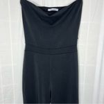 Wasabi + Mint Take A Minute Wide Leg Strapless Jumpsuit in Black small Photo 3