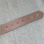 Blush Pink Vegan Leather Belt with Faux Pearl Studs ~39" Photo 3