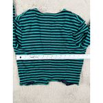 Armani Exchange  Striped‎ Cropped Blazer Career Jacket M Y2K Retro City Photo 2