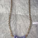 Southern Seoul Light Purple Crescent Moon Necklace Photo 0