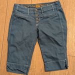 Rich & Skinny Jean Shorts Womens 28 Blue Denim Bermuda Buttonfly Designer Photo 0