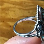 White Buffalo Royston Blue Horizon Turquoise Sterling Silver Ring Size 7 Photo 3