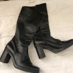 Tommy Hilfiger Rare VTG 90s/2000s black genuine leather tall knee high boots Photo 1