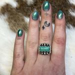 Sterling Silver Turquoise Ring  925 Photo 2