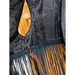 Vent Couvert Paris Black Leather Fringe Vest Boho Western Moto Size L Size L Photo 1