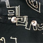 Chico's Chico’s design size 2 black novelty print pants huge pockets drawstring cat Photo 9