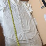 Treasure & Bond  Cream Pear Long Sleeve Button Down Size Medium Slim Photo 5