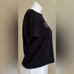 Adidas ’s Black And White Athletic Crop Top Sz S Photo 2