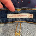 Levi's Levi’s Mile High Super Skinny Medium Wash Jeans Womens 26 Blue Zip Fly Denim Photo 11