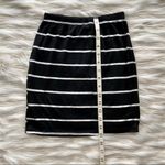 Windsor Black & White Stripped High Waisted Skirt Photo 4