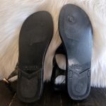 Michael Kors  Black Jelly Thong Sandals With Gold MK Emblem Women's Size 8 Photo 8