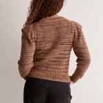 Madewell New Spacedye Shoulder Tuck Prentiss Sweater NI130 Autumn Brown Size XXL Photo 3