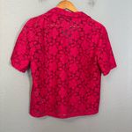 Desigual  Women’s Lace Resort Short Sleeve Button Up Shirt‎ Pink Photo 6