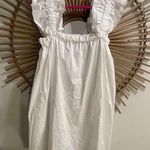 NWT Monica Nera Maya White Ruffle Strap Gathered Mini Dress Luxury Graduation S Photo 0