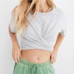 Aerie Cropped Wrapback T-Shirt Sz Small Orange Photo 1
