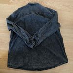J.Ing Loose Fit Denim Shirt in Black Photo 3