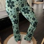 Urban Outfitters  Women’s Extra Small Bryn Floral Green Pull On Flare Pants Photo 0