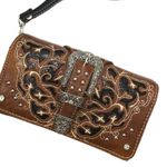 Western Women's Cowgirl Shine Buckle Wallet Brown Photo 0