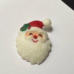 Hallmark 80’s Cards 1984 Santa Claus Christmas Holiday Brooch Pin Photo 2
