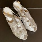 Prada Beige Platform Peeptoe Sandals Photo 1