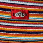 Esprit Vintage Espirit Striped Terry Whimsical Funky Orange Stripe T Shirt Size Large Photo 1