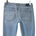 American Eagle  AEO Women's Distressed Light Wash Crop Jegging Jeans Size 4 Photo 4