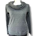 Tek Gear  Womens Yoga Sweatshirt Pullover Cowl Neck Long Sleeve Gray Large Photo 0