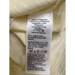 J.Crew  Women Organic Slub Cotton T-Shirt Large Yellow Crew Neck Short Sleeve NWT Photo 2