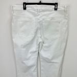 Madewell Petite Kick Out Crop Jeans Pure White Stretch Mid Rise Flare US 33P NWT Photo 10