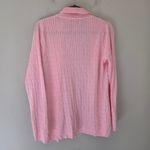 kim rogers  Pink Cable Knit Open Front Cardigan NWT Photo 3