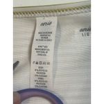 Aerie Yellow White Striped Bikini Bottoms Women’s Size L Ribbed High Leg Swim Photo 4