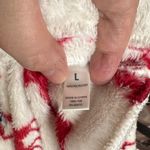 Dearfoams  Red and White Reindeer Fleece Pajama Pants Size Large Photo 5