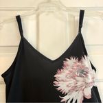 Maxi Dress For Women Flower Floral Print Sleeveless Adjustable Straps Size M Black Size M Photo 3