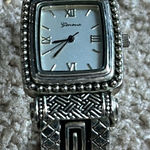 Geneva Platinum women’s vintage silver/black‎ bangle bracelet watch one size Silver Photo 0